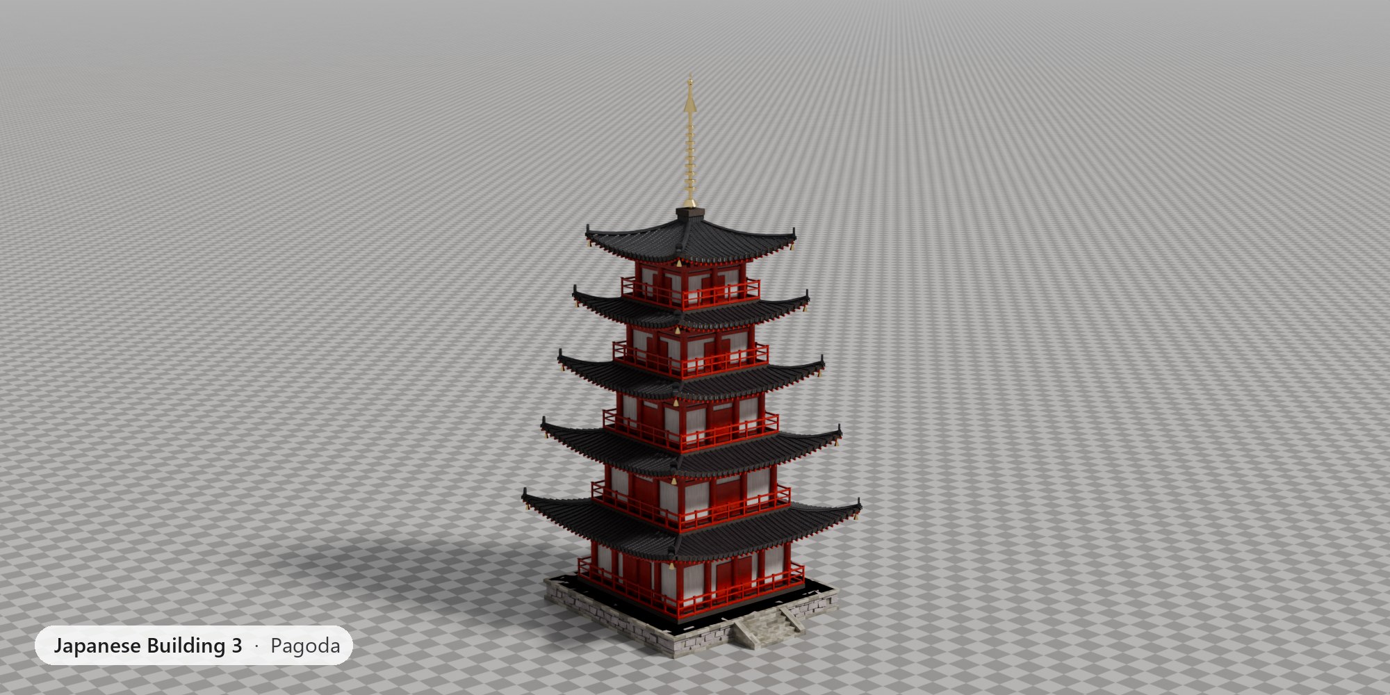 Japanese Building 3 - Pagoda