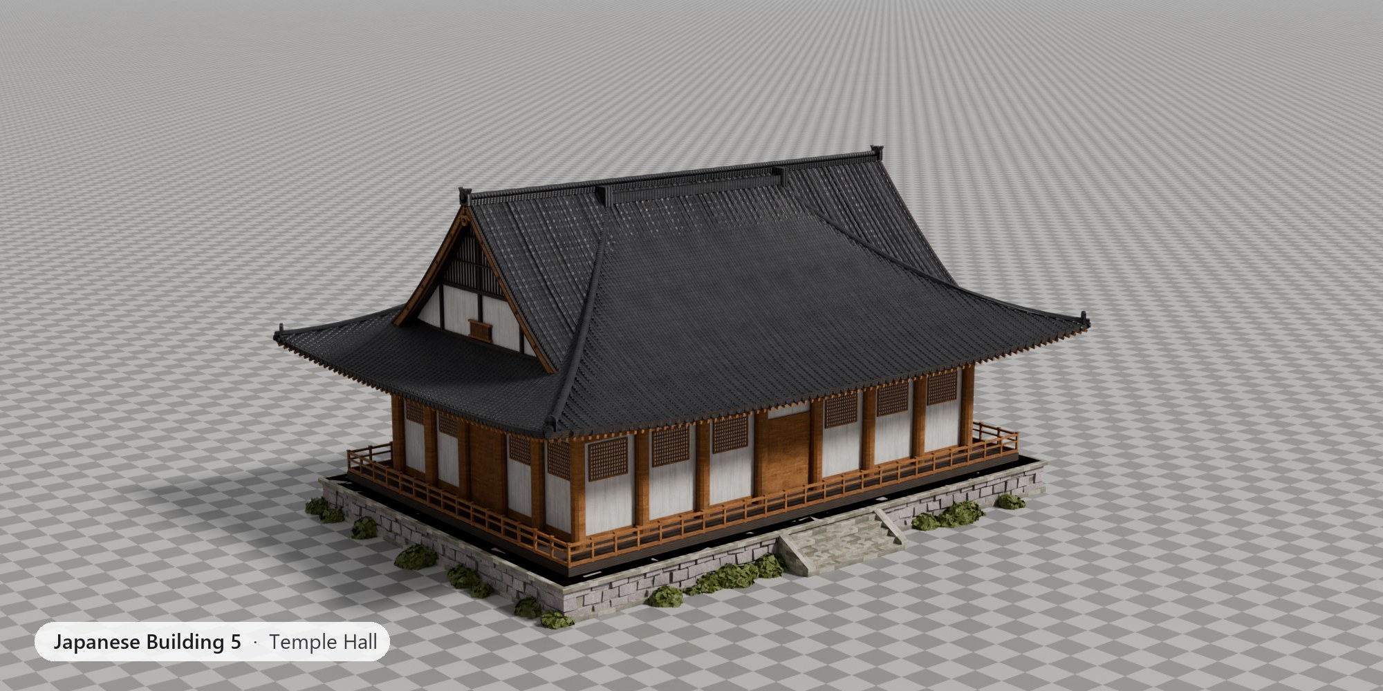 Japanese Building 5 - Temple Hall