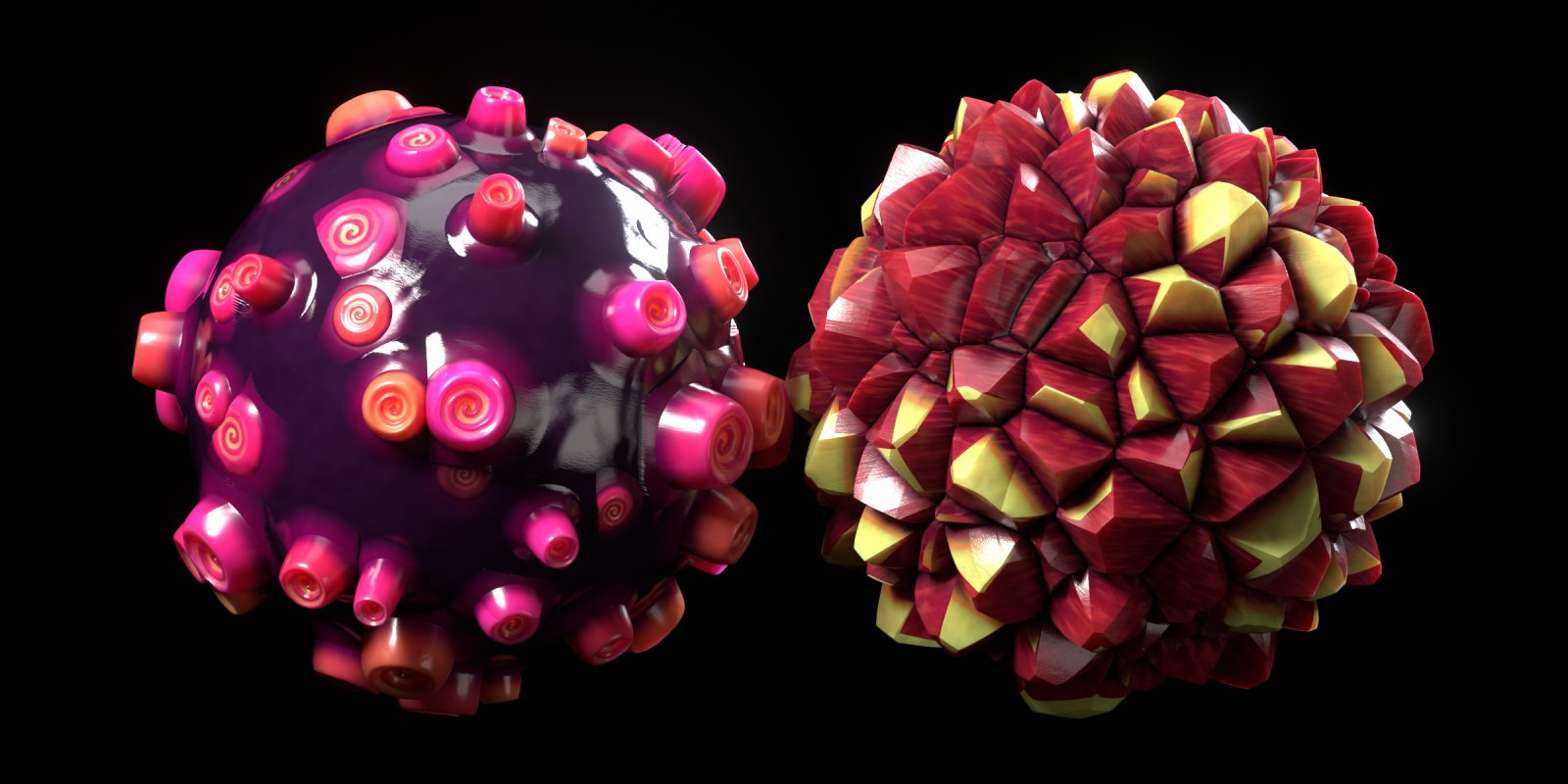 Close-up of Rose Thorn and Crimson Crystals